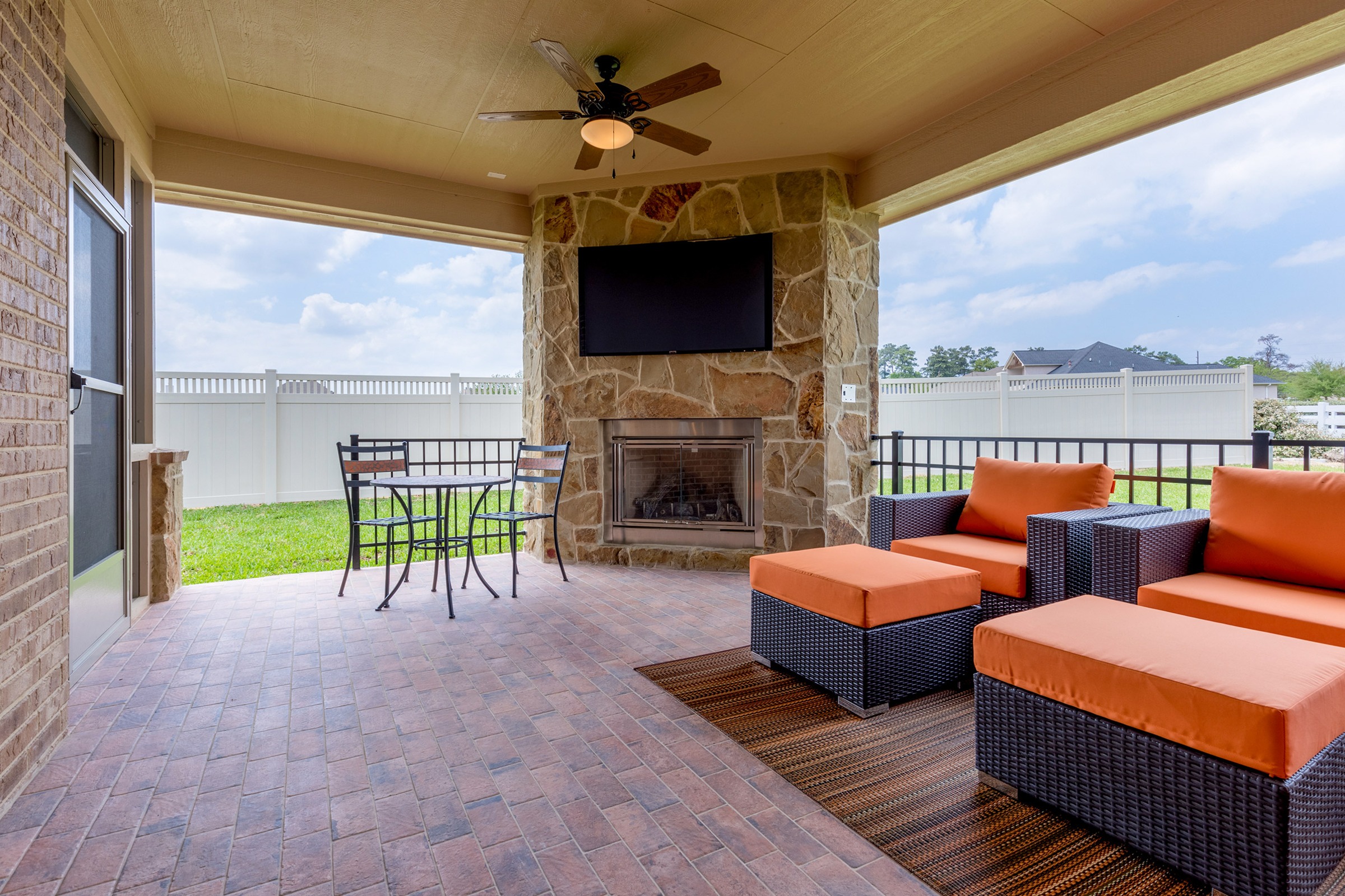 an outdoor TV can merge relaxation with entertainment