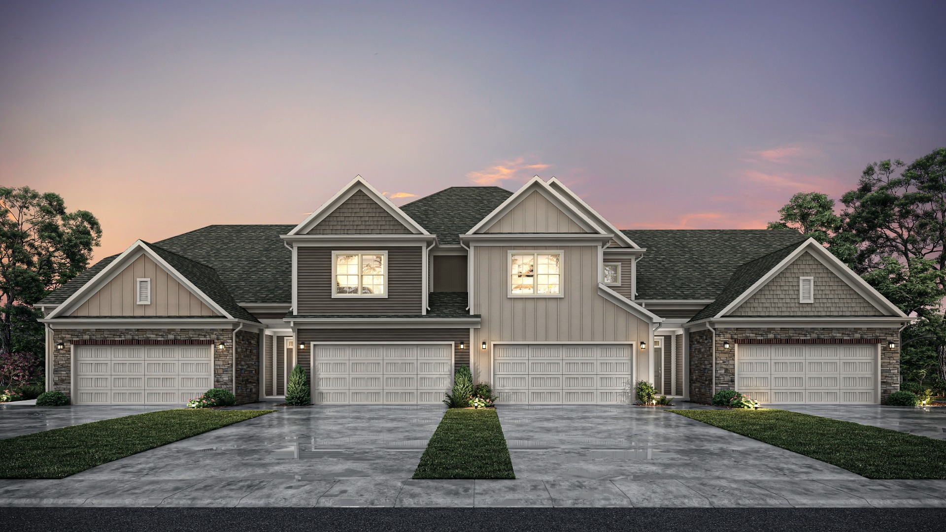 TOWNHOME Oxford New Home Design at The Courtyards at Oak Grove