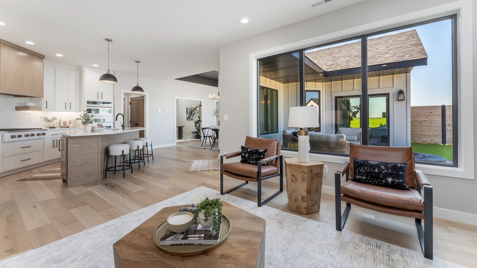 Portico Living Room and Kitchen