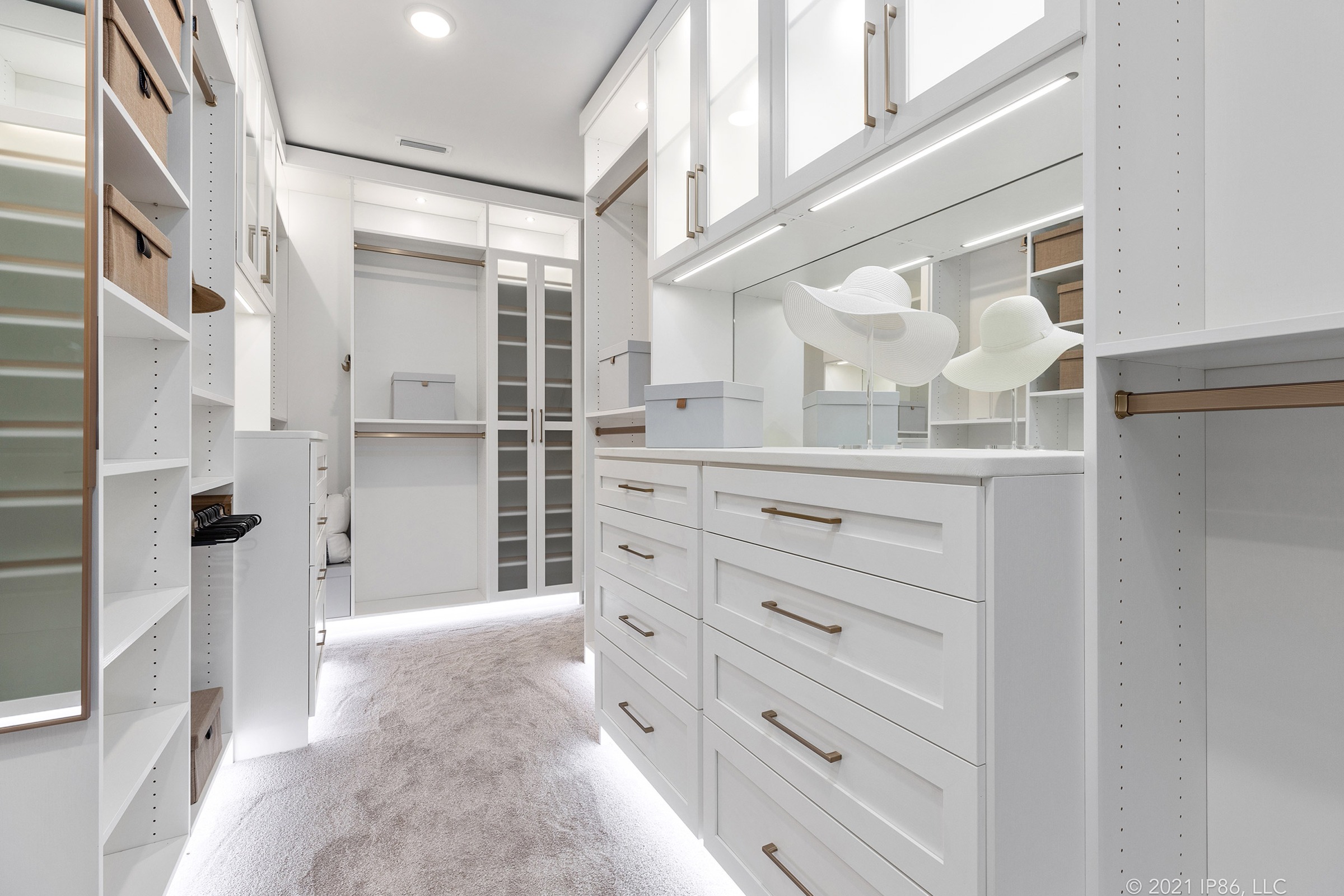 spacious walk-in Closet