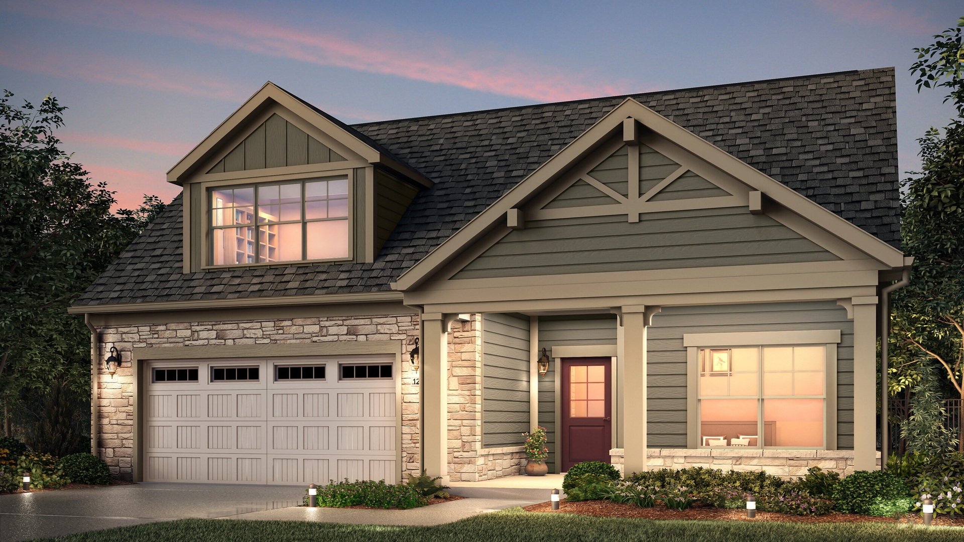 The Bungalows of De Pere_Promenade III_Craftsman_A_Tan