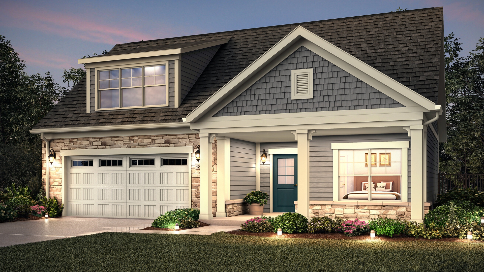 The Bungalows of De Pere_Promenade III_Craftsman_B_Gray