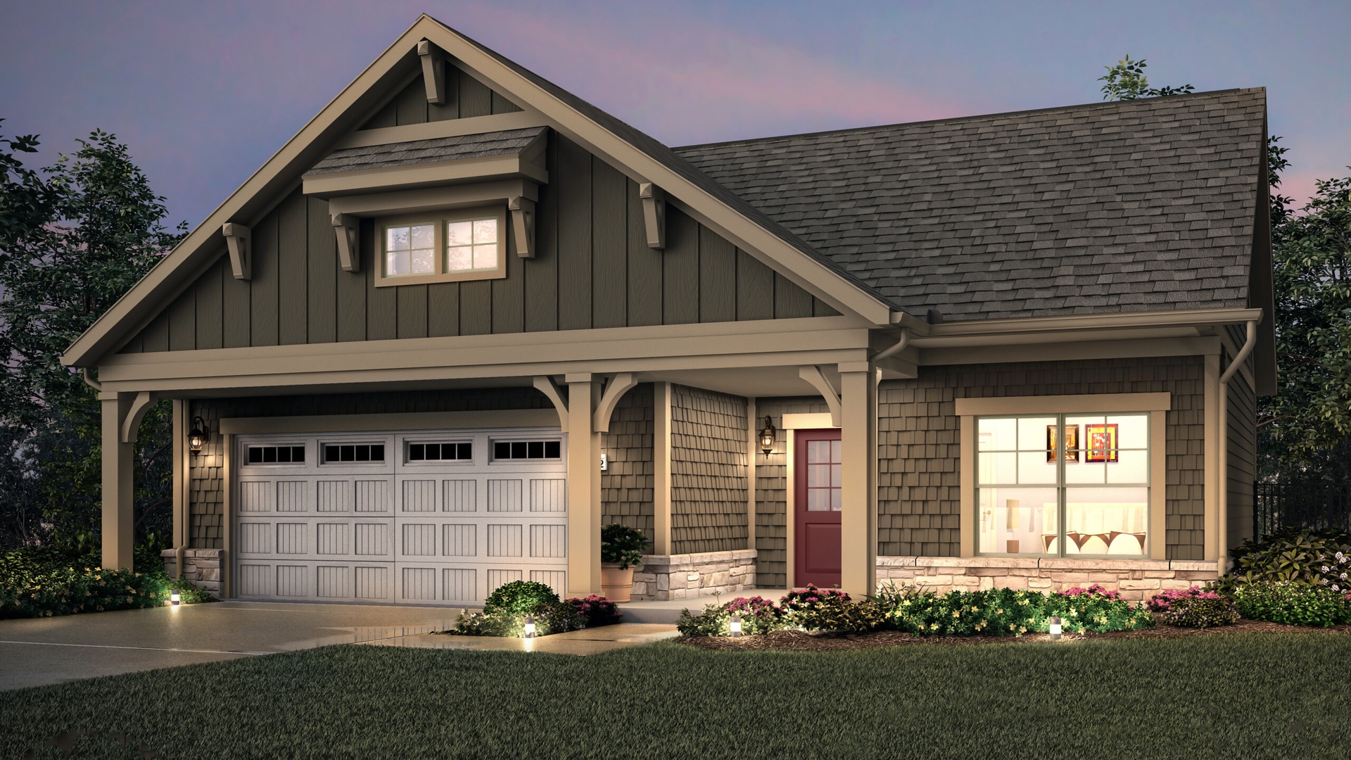 The Bungalows of De Pere_Promenade III_Craftsman_D_Tan